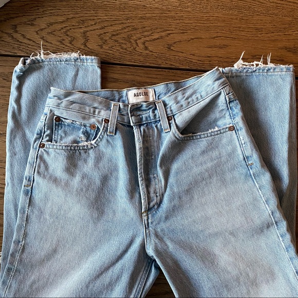 Agolde Denim - Agolde Riley high rise straight crop